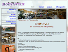 Tablet Screenshot of bodystyle-fitnesscenter.at